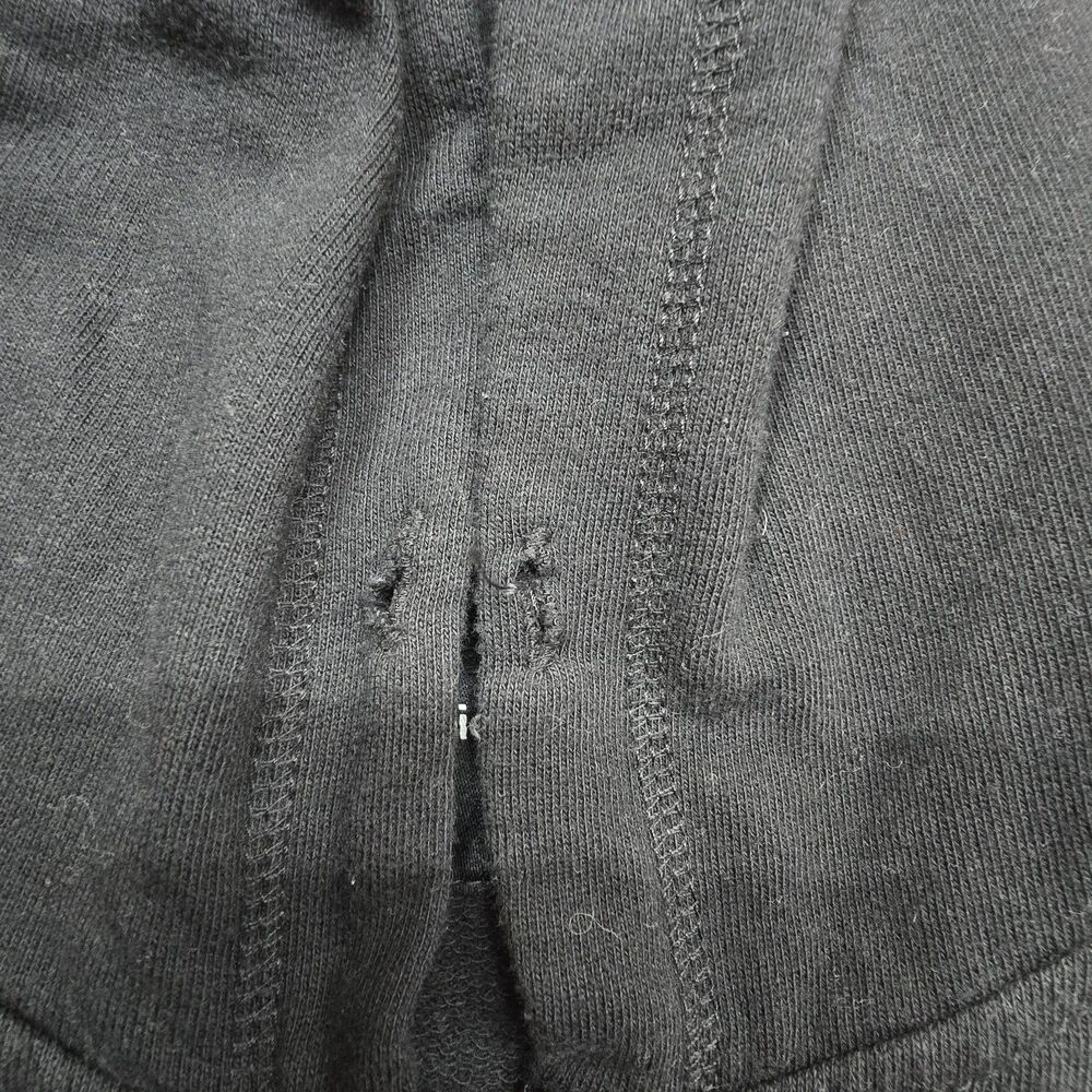 Hush Puppies Hoodie Black M Full Zip Pockets Embroidered Bassett Hound Dog View 6